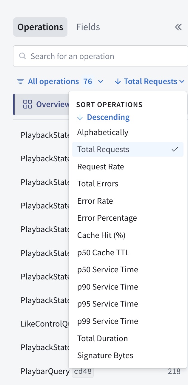 The Insights page in GraphOS Studio