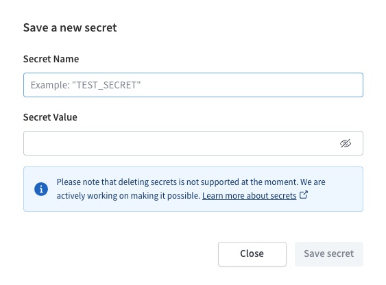 Adding a secret to your router