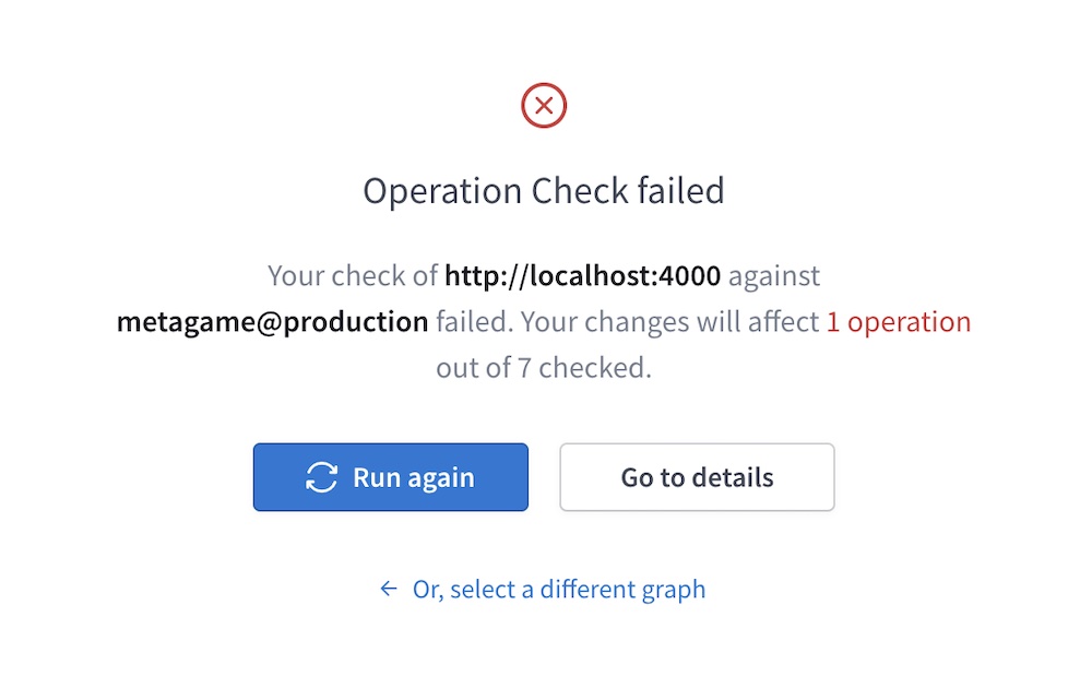 Sandbox checks result